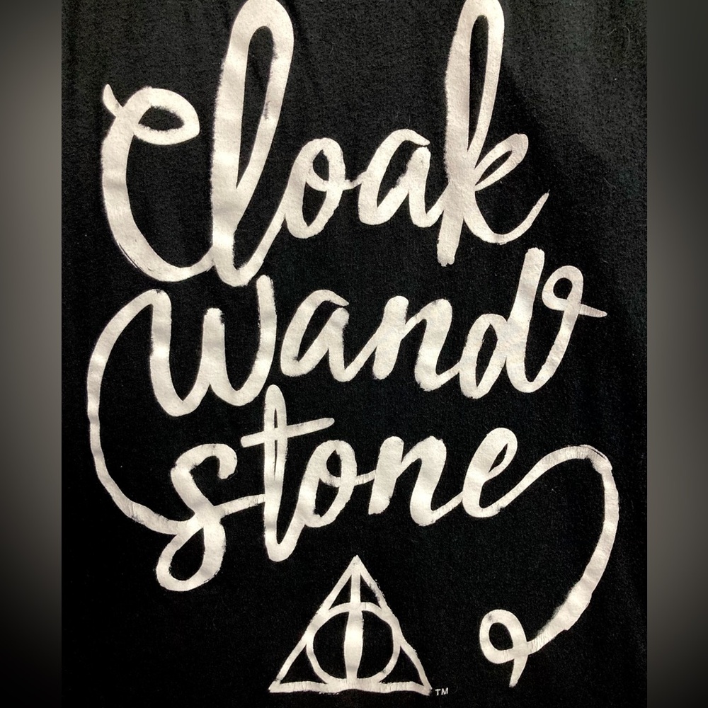 Deathly Hallows Harry Potter Black Racer Back Tank Top Size XL
